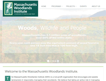 Tablet Screenshot of masswoodlands.org